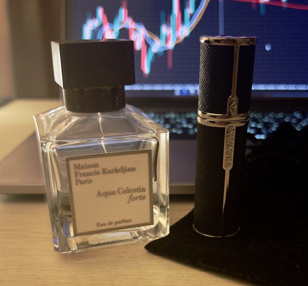メゾンフランシスクルジャンのアクアセレスティアフォルテとトラヴァーロミラノのアトマイザー