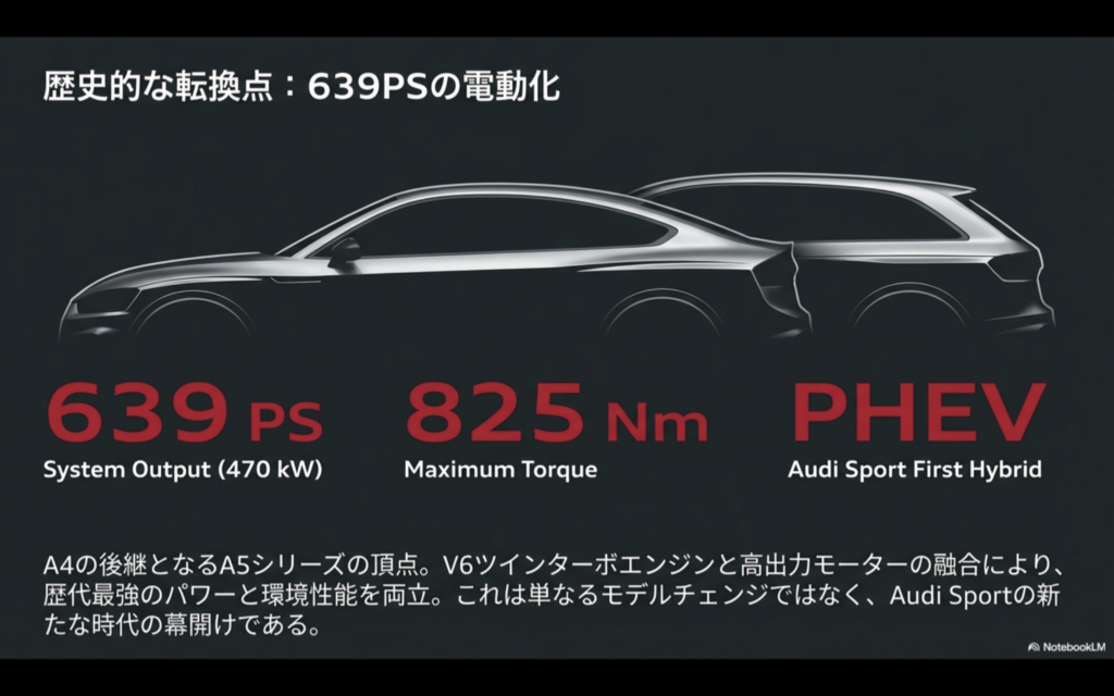 新型Audi Rs5 V6ハイブリッド