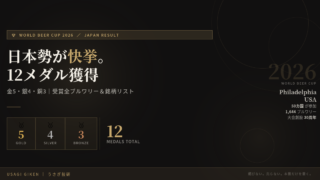 World Beer Cup 2026 日本勢12メダル獲得 受賞結果