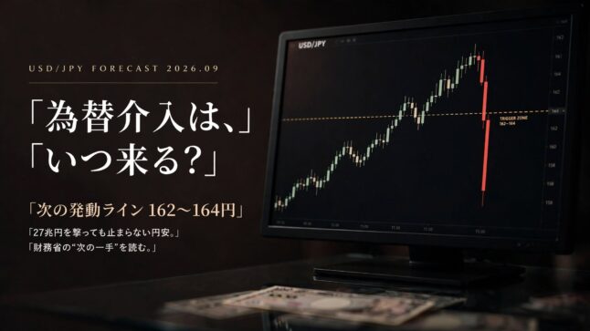 為替介入はいつ？次の発動ライン162〜164円【2026年9月】