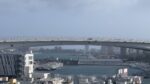 2026年台風6号(チャンミー)の直撃に耐えた沖縄・那覇港の様子