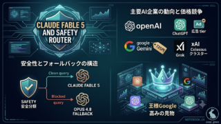 2026年 AI市場の激動：Claude Fable 5と『高みの見物』Googleの戦略