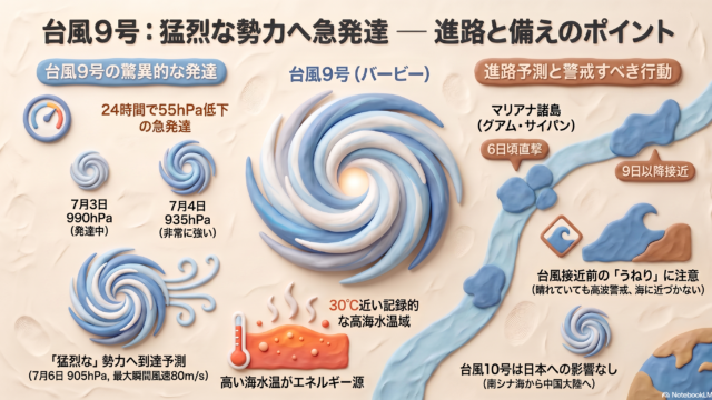 【台風9号】気象庁予報と各国シミュレーションモデルの進路予測比較