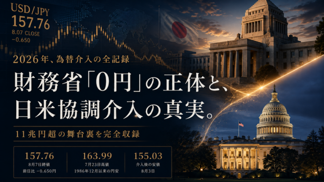2026年ドル円為替介入と日米協調介入｜国会議事堂・米議会議事堂