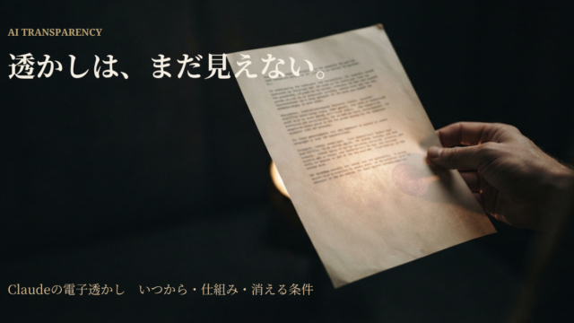 Claude電子透かしはいつから？仕組み・検出方法・消える条件を解説