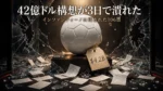 割れたガラスのショーケースの中に置かれたサッカーボールに「$4.2B」の値札が下がり、床に投票用紙が散らばっているイメージ。FIFAの42億ドル構想が3日で崩れたことを象徴