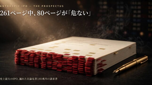 アンソロピックIPO目論見書｜261ページ中80ページがリスク要因