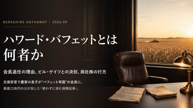 ハワード・バフェットとは何者か｜バークシャー会長交代2026