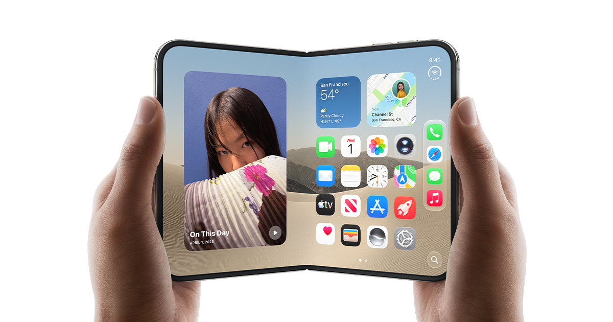 発明か、実装か。折りたたみiPhone「iPhone Duo」発表——36万4800円・10月23日発売、就任8日目のターナスが出した答え