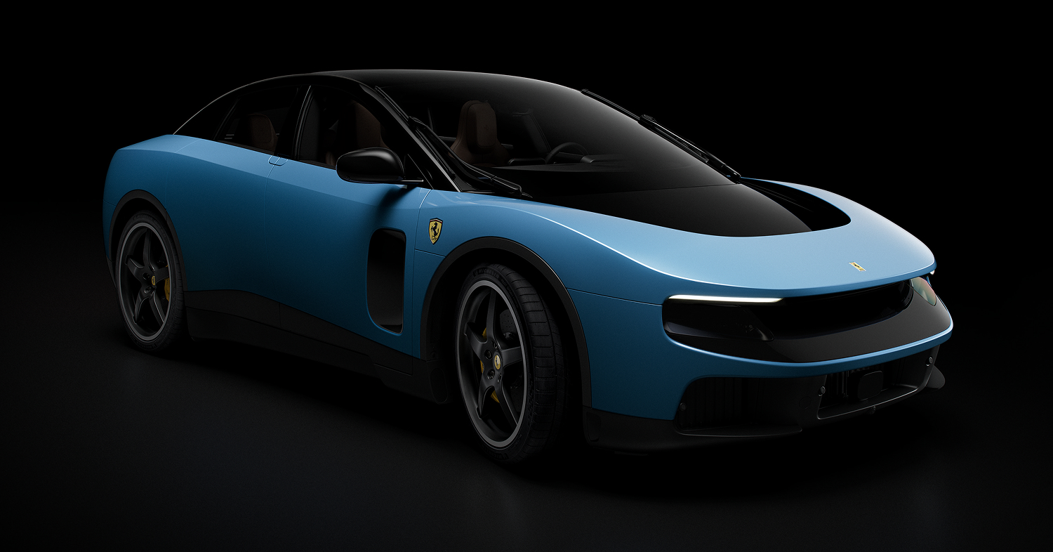 【実車速報】フェラーリ ルーチェ（Ferrari Luce）は単なるApple Carではない！F1技術と観音開きドアを備えた「5人乗りEV」の実力